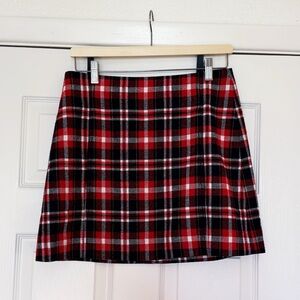 J Crew A Line Plaid Mini Skirt